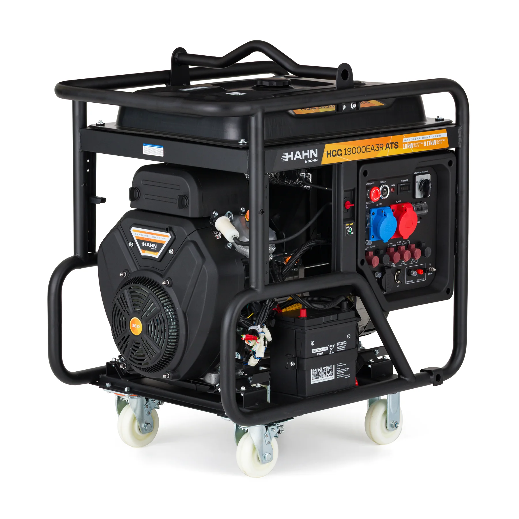 Hahn & Sohn HGG 19000EA3R ATS petrol generator, 19 kW, 230/400 V