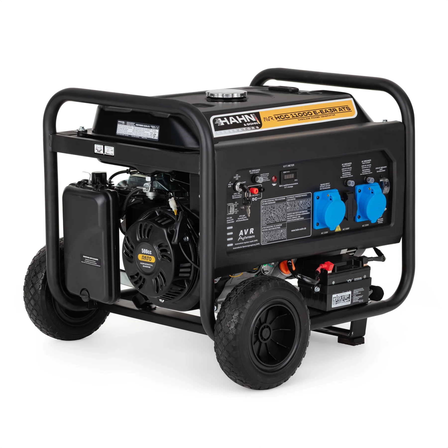 Hahn & Sohn HGG11000E-EA3R ATS benzínový generátor 5-ročná záruka