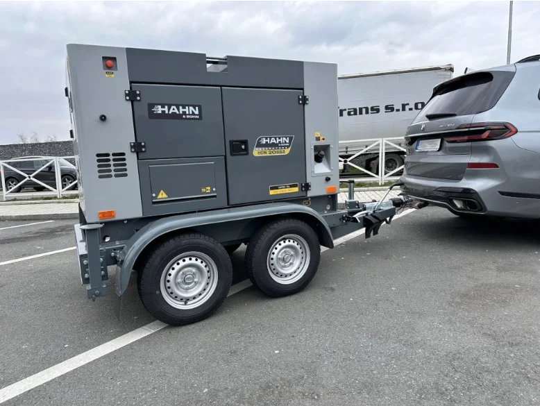 Hahn & Sohn Dieselgenerator HDE20SS3 mit Transportwagen Extrem leiser Betrieb mit 51 dB