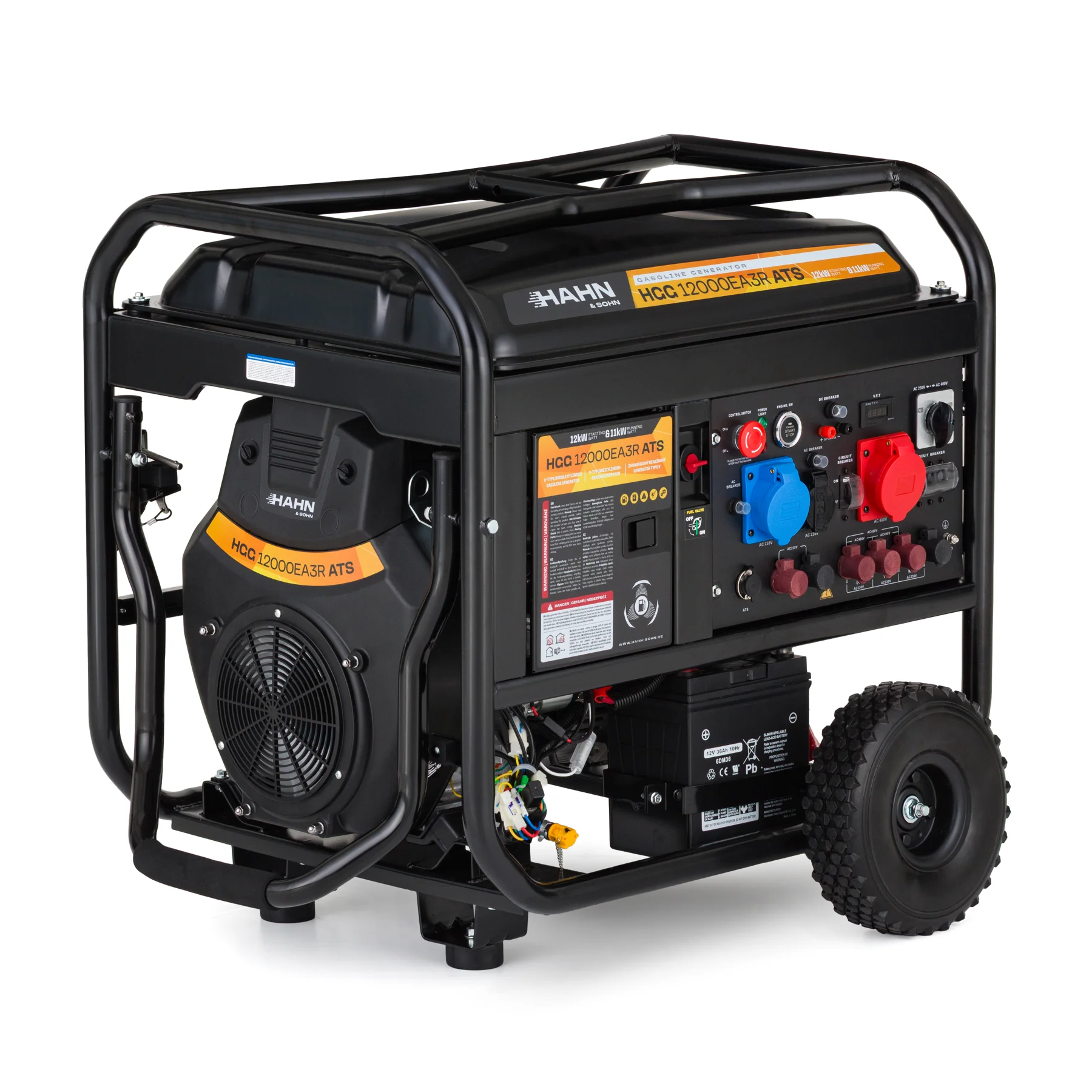 Hahn & Sohn HGG 12000EA3R ATS petrol generator, 12 kW, 230/400 V