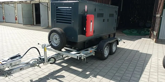 Mobilní generátor pro vodohospodářskou infrastrukturu
